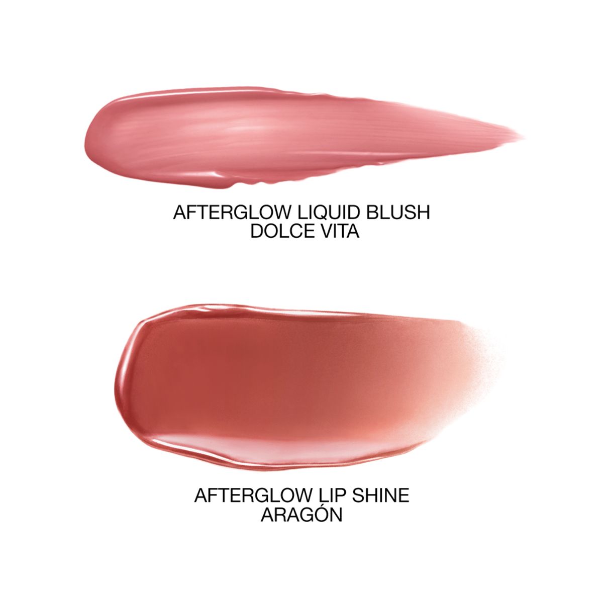 NARS MINI AFTERGLOW LIQUID BLUSH-DOLCE VITA & LIP SHINE-ARAGON DUO