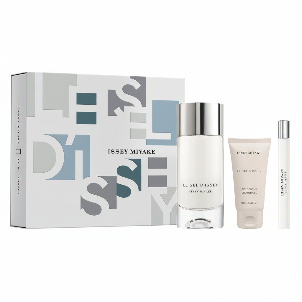 ISSEY MIYAKE Le Sel EDT 100ml + Shower Gel 50ML + Spray 10ML