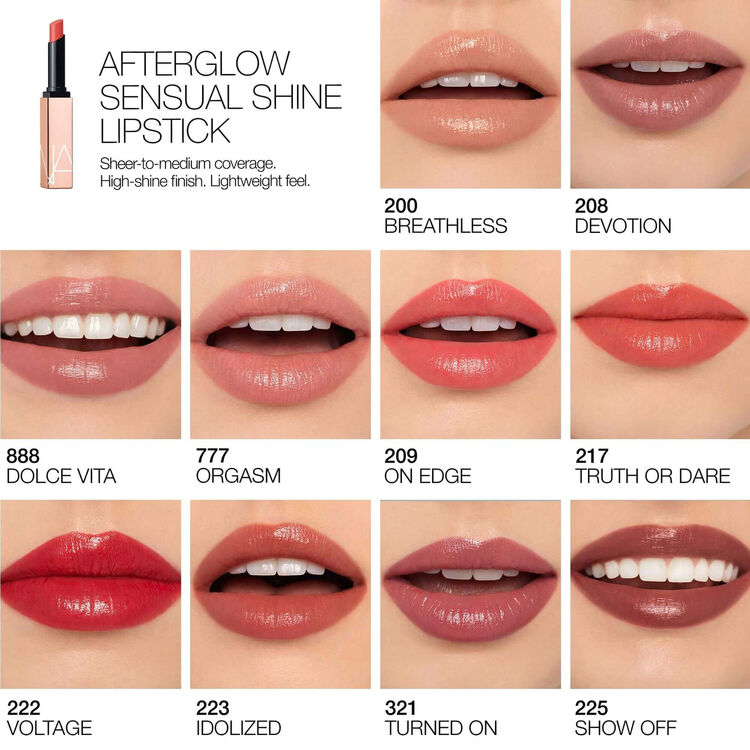 NARS AFTERGLOW LIPSTICK NO INHIBITIONS
