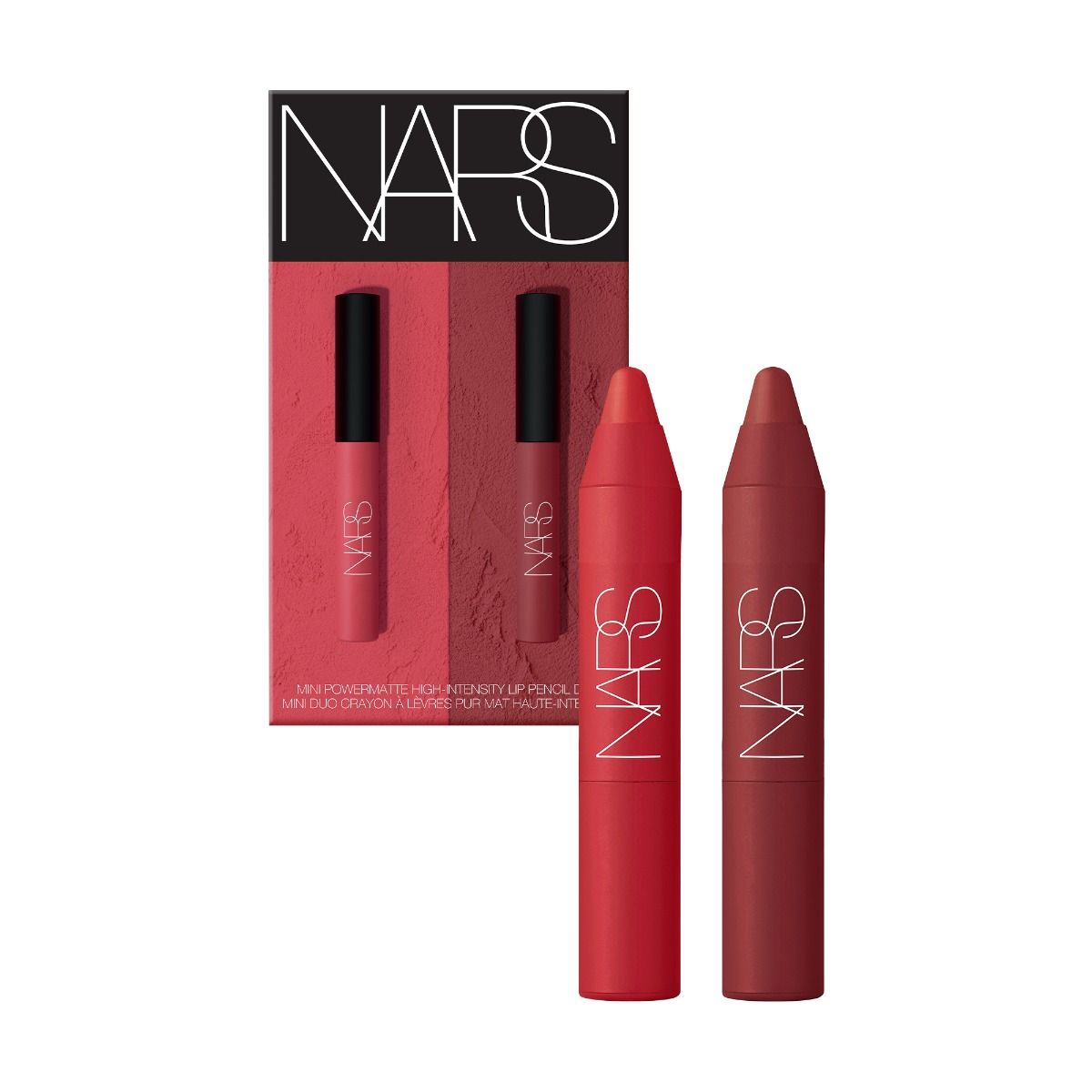 NARS MINI POWERMATTE HIGH-INTENSITY LIP PENCIL DUO - CRUELLA/DRAGONÂ GIRL
