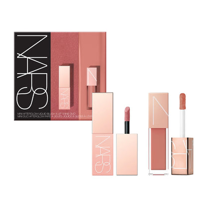 NARS MINI AFTERGLOW LIQUID BLUSH-DOLCE VITA & LIP SHINE-CHELSEA GIRL DUO