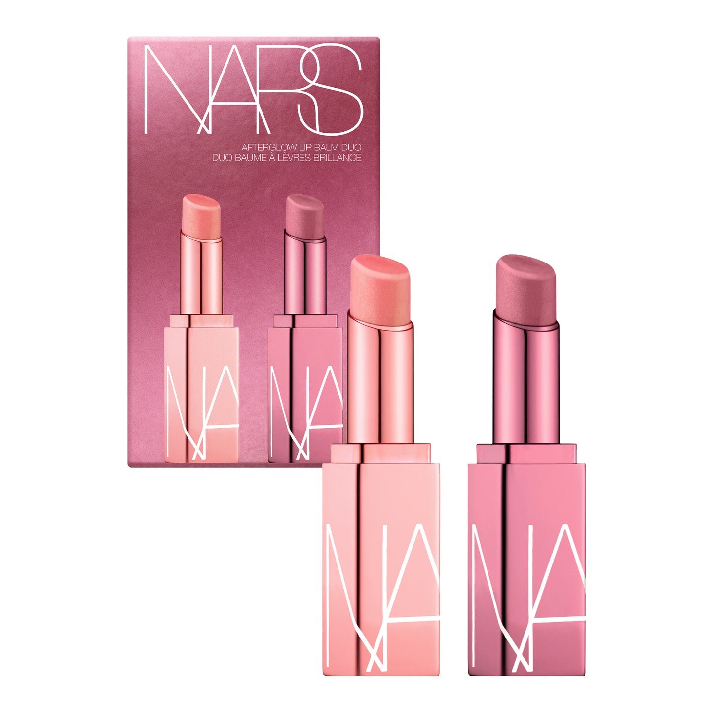 [SUMMER 2025] NARS AFTERGLOW LIP BALM DUO - ORGASM / FAST LANE