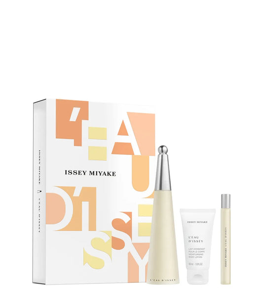 Issey Miyake L'eau D'Issey EDT 100ml + Body Lotion 50ml + Purse Spray 10ml