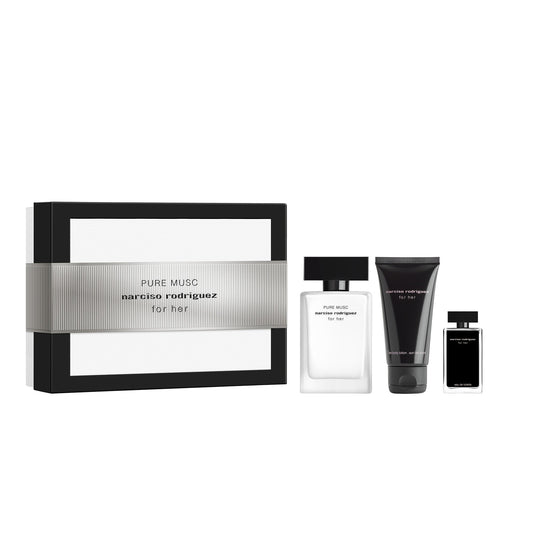NARCISO RODRIGUEZ FOR HER PURE MUSC-XMS25-SET H - 50ML + BODY LOTION 50ML + EDTMINI 7.5ML