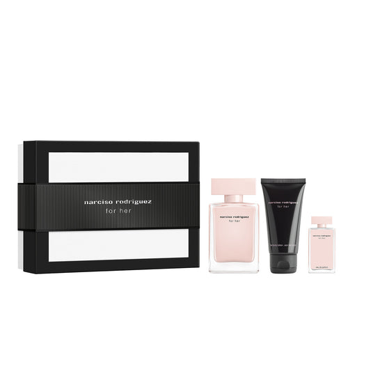 NARCISO RODRIGUEZ FOR HER EDP-XMS25-SET C - 50ML + BODY LOTION 50ML + EDPMINI 7.5ML