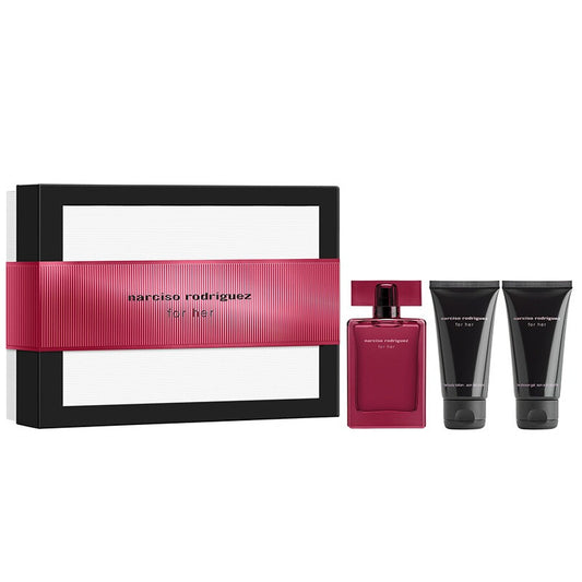 NARCISO RODRIGUEZ FOR HER EDPI-XMS25-SET G - 50ML + BODY LOTION 50ML + SHOWER GEL 50ML