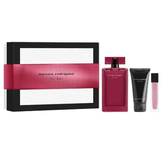 NARCISO RODRIGUEZ FOR HER EDPI-XMS25-SET F - 100ML + BODY LOTION 50ML + FHEDPIPS 10ML